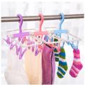 Clothes Drying Racks  Small Folding Portable Underwear Hangers with Clips Socks 12 Clips 360° Rotatable Hook for Drying Towels Bras Baby Clothes Gloves. 