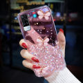 For Vivo Y31/ Vivo Y51S / Vivo Y53S Cover Fashion 3D Diamond Butterfly Shiny Glitter Starry Space Phone Case Clear Soft TPU Silicone Shockproof Protective Back Cover. 