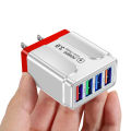 5.1A USB Fast Charger Quick Charge 4.0 3.0 Universal Wall 4 Ports Fast Charging For iPhone 12 X Samsung Mobile Phone Chargers. 
