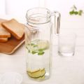 GLASS PITCHER 1.1 LITER Jug with lid 1.1 LITER   Water and Juice Glass Jug Pitcher with lid, 1-Pcs, 1.1-Liter, Hot Cold Water Pitcher Water Jug, Iced Tea, Milk and Juice Beverage Carafe, Lemon Jug. 