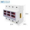 Original Tomzn Voltage Protector TOVPD3-63VAS 3 Phase 63A Din rail adjustable Over Under Voltage current limit protection Relay Protector SYN ASYNC Synchronous Asynchronous. 