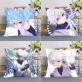Killua Zoldyck Hunter x Hunter Pillow Case For Home Decorative Silk Pillows Cover Invisible Zippered Throw PillowCases 0508. 