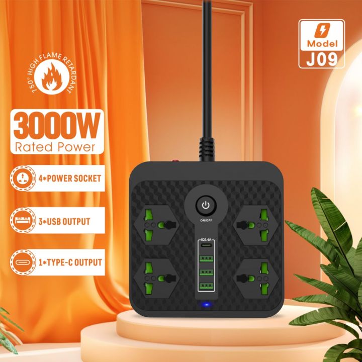 Compro%E2%84%A2%203000W%20/%202500W%20Power%20Extension%20Board%20&%20Socket%20%E2%80%93%206%20&%204%20Universal%20AC%20Outlets,%202%20USB%20+%202%20Type-C%20Fast%20Charging,%20Built-in%20Timer%20&%20Individual%20Switches,%20Heavy%20Duty%20Surge%20Protection%20Power%20Strip%20-%20Image%205