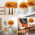 Maple Leaves Branches Autumn Leaves 5 Bundles Fall Decorations Outdoor UV Resistant Greenery Shrubs Plants  Indoor Outside Hang Planter Home Garden Decor. 