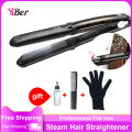 NANAKOR Professional Flat Iron Steam Hair Straightener With Argan Oil Infusion Hair Iron Ceramic Vapor Fast Heating Straightening Tools - Hair Straightener - AliExpress. 