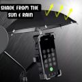 Motorcycle / Bicycle Semi-automatic Contraction Fixing Bracket Phone Holder HT-510. 