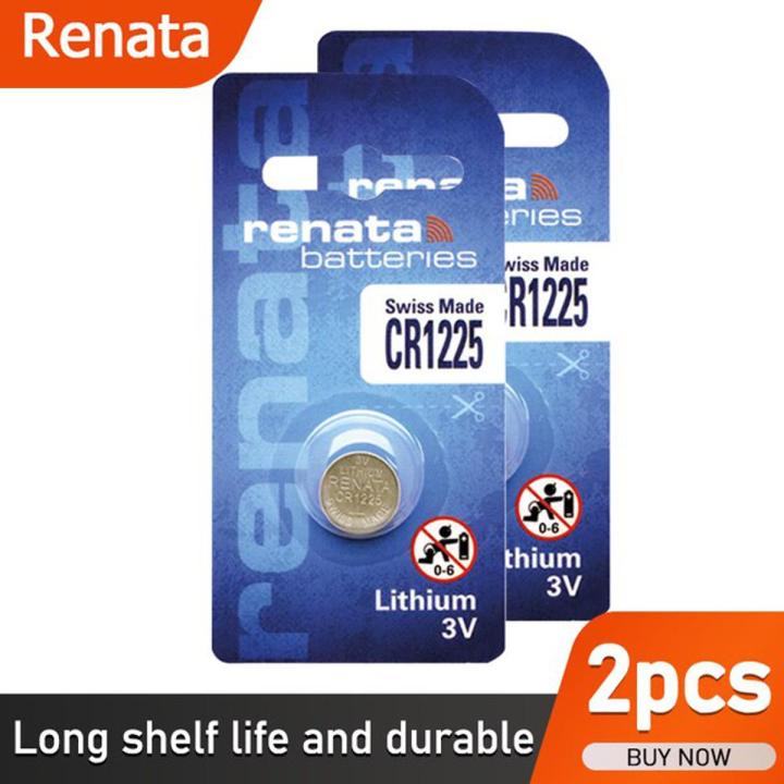 1-5PCS Renata CR1225 CR 1225 3V Lithium Battery DL1225 LM1225 BR1225 ECR1225 For Calculators Watch Toy Car Key Remote Control