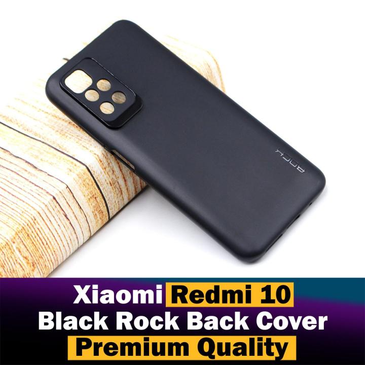Xiaomi Redmi 10 Back Cover Black Soft Rock Style Case For Xiaomi Redmi 10