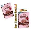 Cereals | Breakfast Cereal, General Mills Cheerios Chocolate Strawberry Flavor Limited Edition, Sweetened Whole Grain Oat Cereal, Made with Real Cocoa and Gluten Free, Pantry Staple for 2 Packs of | 309gram each (309g*2). 