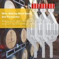 Brew Airlock Kit Plastic Wine Airlock 6 Airlocks and 12 Sealing Rings for Fermenting, Brewing, Beer, Wine, Sauerkraut. 