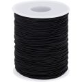 Elastic String for Bracelets, Elastic Cord Jewelry Stretchy Bracelet String for Bracelets, Necklace Making, Beading and Sewing (Black). 