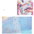 Colorful Holographic Women Cosmetic Bag TPU Clear Makeup Beauty Organizer Pouch MJ. 