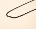 Black Stainless Steel Thin Curb Chain / Necklace for Men / Boys. 