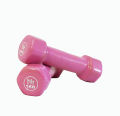 1kg vinyle coated dumbells, vinyle dumbells 1kg pair, dumbbells pair 1kg - pink. 
