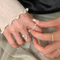 S925 sterling silver Japanese cherry blossom ring women's opening adjustable niche high-end sense light luxury versatile new product trend. 