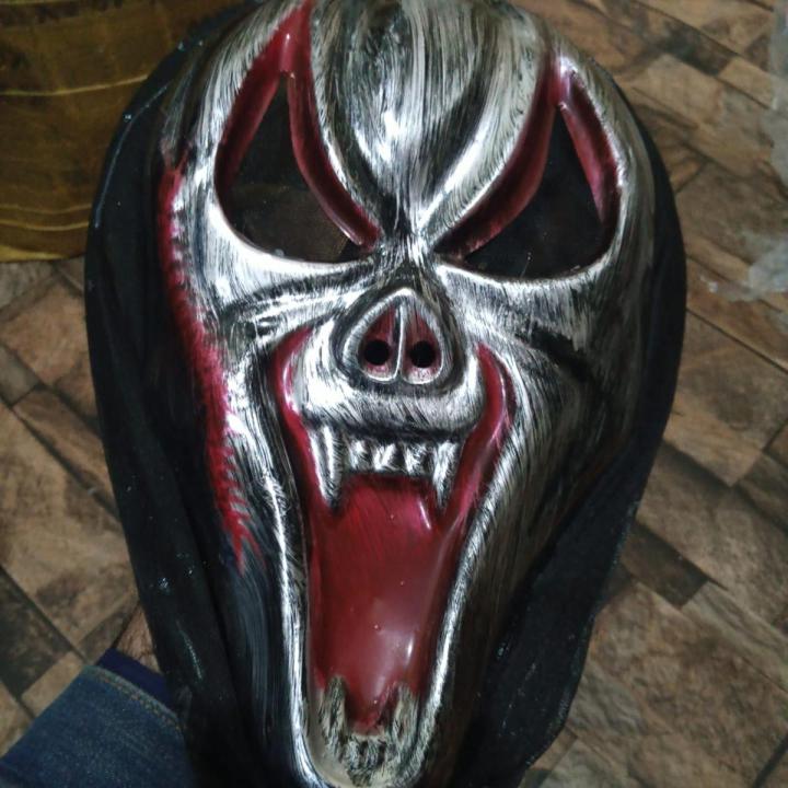 Black Golden Vintage Style Horror Mask Face (New)