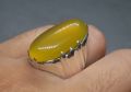 Natural Mens Zard Aqeeq Ring Kaptaan Ring Sterling Silver 925 Imran Khan Yellow Aqeeq Ring Yellow Carnelian Ring Handmade Yellow Agate Ring Chandi Ring Netural Gemstone for Mens. 