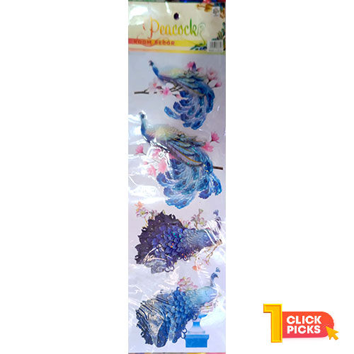3D Peacock Wall Sticker - Decoration For Room Wall