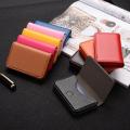 Superman Ruoias Multicolor High-Grade PU Leather+stainless Steel Metal Card Box Magnetic Business Card Holder Men/Women Credit Bank Card Case. 