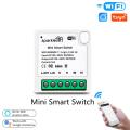 【KuaKe Mall】Tuya MINI Wifi Smart Switch 16A 2-way Control Wireless Tuya/Smart Life APP Work With Alexa Home Mobile App control.. 