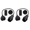 2X for Benz MB 38 Pin to 16 Pin OBD2 OBD II Diagnostic Adapter for Mercedes 38 Pin OBD 38Pin Connector. 