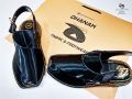 Peshawar Zardari Handmade Peshawari Chappal In Shine Mate Leather Branded Shoe BZPC-1. 