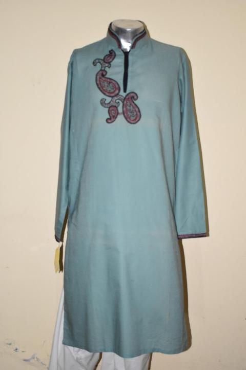 Cotton Hand Painting With Hand Embroidery Kurta For Men