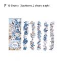 Panda Online 10PCS Encounter Corridor Series White Kraft Paper Stickers Journal Diary Scrapbooking Decoration. 