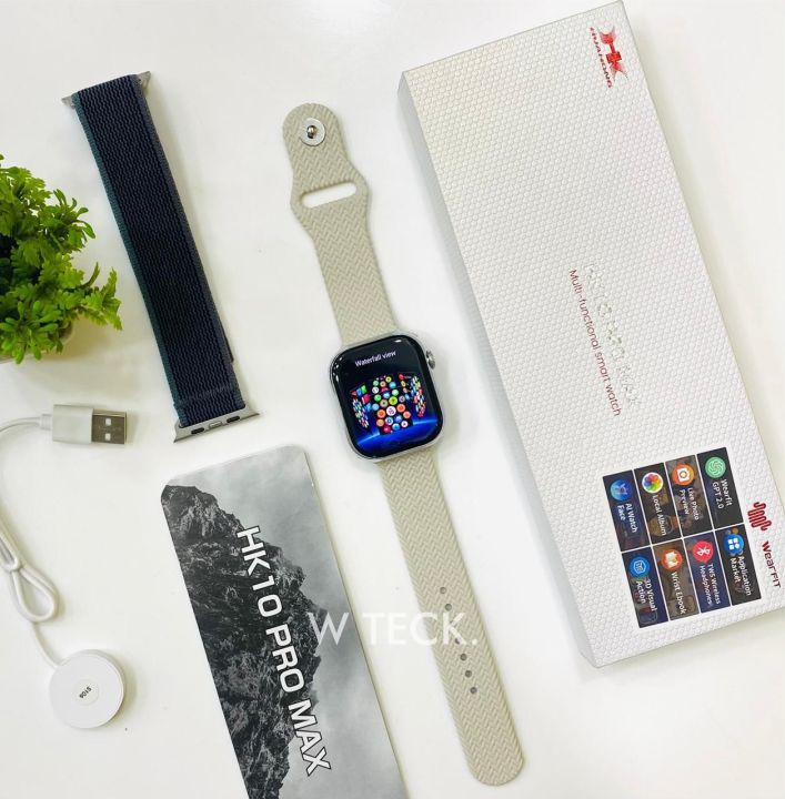 HK10 Pro Max Smart Watch - Ultra Thin Stainless Steel Design, Android Compatible