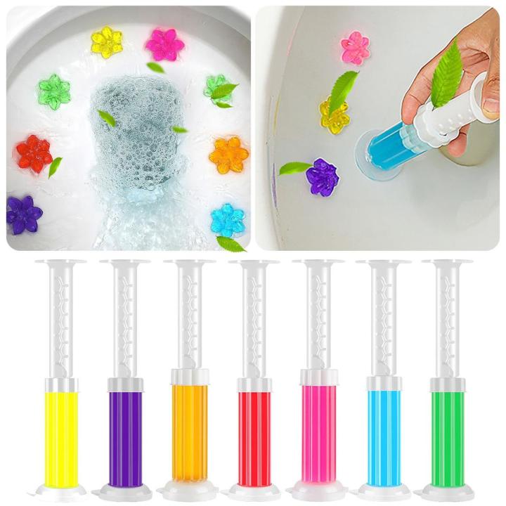 Toilet Cleaner Flower Gel Household Air Freshener Aromatic Flower Needle Bathroom Toilet Cleaning Fragrance Detergent Deodorant