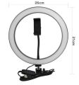 LED Selfie Ring Light 26cm * 31cm | 3 Multicolors Lighting Circle Ring Light with tripods for TikTok. 