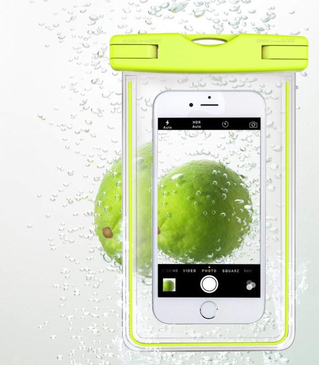 Waterproof%20Bag%20Case%20Cover%20Apple%20iPhone%206S%20Plus%20-%20Universal%20Size%20-%20Clear%20Green%20-%20Image%207