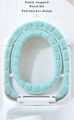 Bathroom Toilet Seat with Handle Closestool Washable Soft Winter Warmer Mat Pad Cushion O-shape Toilet seat Bidet Covers. 