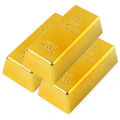 Fake Gold Bar Plastic Golden Paperweight Home Decor Bullion Bar Simulation. 