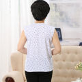 Middle-aged and elderly vests, women's cotton undershirts, mothers, round neck, undergarments, cotton old people's vests, thin old ladies short sleeves. 