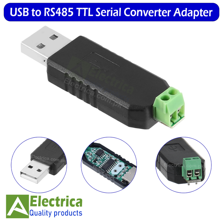 USB To RS485 LAN Converter Adapter Fits USB 2.0 USB 1.1 Support Win7 XP Vista Linux Max 1200M Communication Distance RS485 Adapter by Electrica
