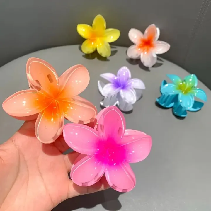 Flower%20Claw%20Clips%20-%206%20Pc's%20Hair%20Clips%20for%20Girl%20%7C%20Women%20%E2%80%93%20Glossy%20Hair%20Catcher,%20Strong%20Grip%20Hair%20Clip%20for%20Thick%20&%20Thin%20Hair,%20Trendy%20Flower%20Hair%20Accessories%20for%20Daily%20&%20Party%20Wear%20-%20Image%202
