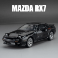 1/32 Mazda RX7 Initial D Miniature Diecast RX-7 Toy Car Model. 