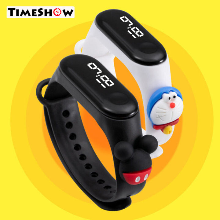 Electronic Watch Cartoon Fashion Watch Swimming Waterproof Watch For Kids Children