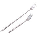Silver Stainless Telescopic Extendable Fork Dinner Fruit Dessert Cutlery Forks. 