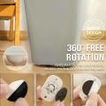 4Pcs/Set Paste Type Universal Pulley Adhesive Wheel Castor Roller. 