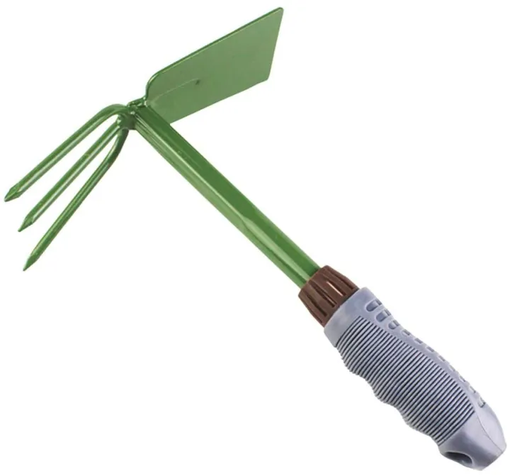 Gardening%20Tools%2010*%20inch%202-in-1%20Steel%20Anti%20Slip%20Grip%20Garden%20Rake%20Hoe%20-%20Image%202