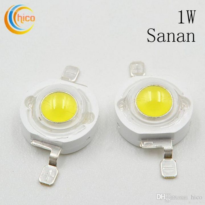 1W LED Bulbs High power 1W LED Lamp Pure White (Pack of 10)| Shopikbuzz