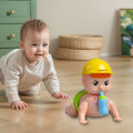 Cute Crawling Baby Toy  Musical Crawling Baby  Crawling Toy  Musical Toy for Baby  Baby Activity Toy for Kids Funny Crawling Baby With Light Music - Newborn Toy Cute Crawling Baby With Little Feeder Bottle - Parents Child Interactive Toy Best For Gift. 