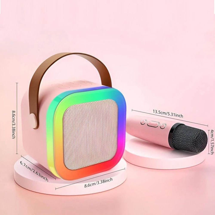 K12 Wireless Single Microphone with Built-in Speaker – Portable Mic for Karaoke, Teaching & Small Events