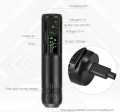 Wireless Tattoo Machine Rotary Pen, mast Tattoo Pen Machine  Makeup Tattoo Machine Pen Kit PMU Permanent Wireless Cartridge Machine Coreless Motor wDigital Display (Black). 