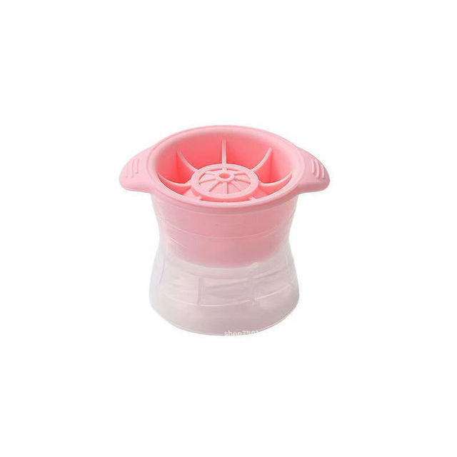 Silicone Ice Hockey Mold Large Round Ice Box with Lid Creative DIY Ice Maker Ice Cube Plastic Model for Kitchen Popesicle Mold