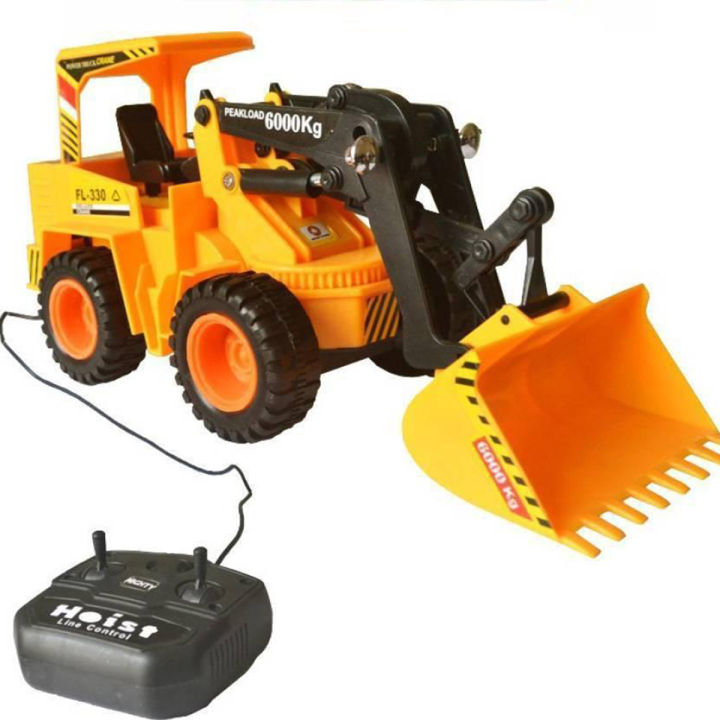 Top Race Channel Functional Front Loader, Electric RC Remote Control Construction Tractor Crain Truck