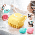 Silicone Scalp & Body Massager Brush with Dispenser – Shampoo Scrubber for Hair, Scalp & Body Massage for Men, Women & Kids. 