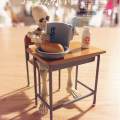 Dollhouse Miniature Shelf Decor 8.7cm Skeleton Doll Mini Action Figures Toy. 